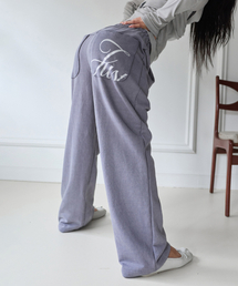 シルバーグリッター ピグメント スウェットパンツ - アッシュパープル