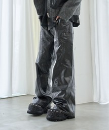 VI E DIT（ヴィエディット）の「Frame Curved Pants/フレイムカーブパンツ/セットアップ着用可能（その他パンツ）」