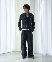 VI E DIT（ヴィエディット）の「Frame Curved Pants/フレイムカーブパンツ/セットアップ着用可能（その他パンツ）」