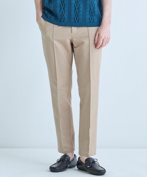 MEN'S BIGI(メンズビギ)の「デニムジャージ テーパードパンツ<ストレッチ>(スラックス・メンズ・ベージュ・4)」の5枚目の写真