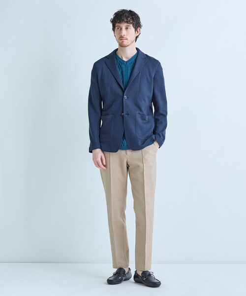 MEN'S BIGI(メンズビギ)の「デニムジャージ テーパードパンツ<ストレッチ>(スラックス・メンズ・ベージュ・4)」の9枚目の写真