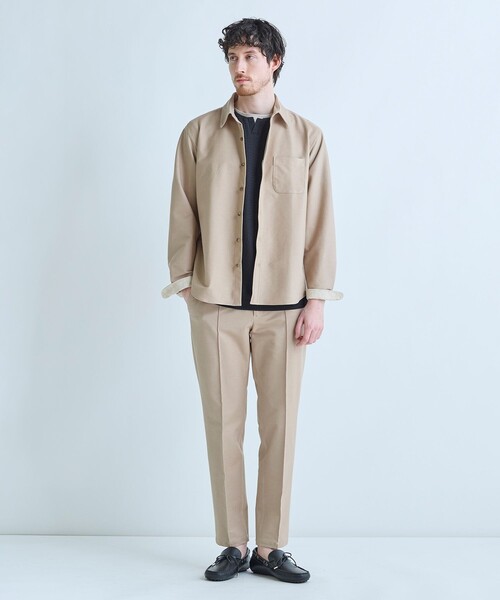MEN'S BIGI(メンズビギ)の「デニムジャージ テーパードパンツ<ストレッチ>(スラックス・メンズ・ベージュ・4)」の10枚目の写真