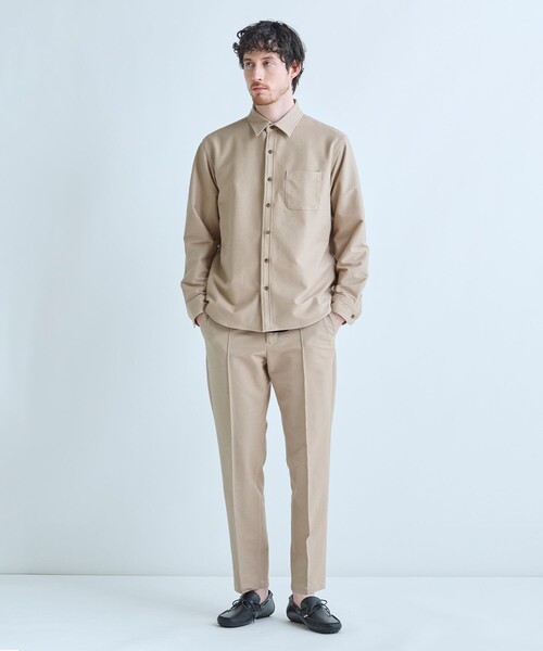 MEN'S BIGI(メンズビギ)の「デニムジャージ テーパードパンツ<ストレッチ>(スラックス・メンズ・ベージュ・4)」の11枚目の写真