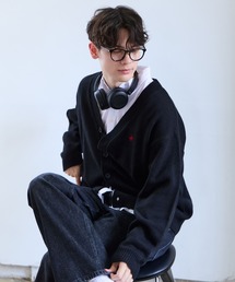 【BEVERLY HILLS POLO CLUB】UNISEX/Vネックカーディガン/685692