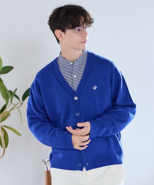 GLOBAL WORK(グローバルワーク)の「【BEVERLY HILLS POLO CLUB】UNISEX/Vネックカーディガン/685692(カーディガン/ボレロ・メンズ・ブルー/ブラック・LARGE/MEDIUM/SMALL)」の19枚目の写真