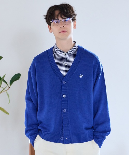 GLOBAL WORK(グローバルワーク)の「【BEVERLY HILLS POLO CLUB】UNISEX/Vネックカーディガン/685692(カーディガン/ボレロ・メンズ・ブルー/ブラック・LARGE/MEDIUM/SMALL)」の20枚目の写真