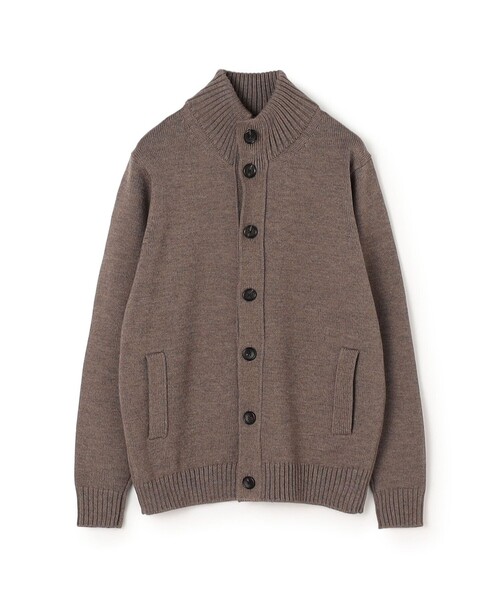 TOMORROWLAND (トゥモローランド)の「TOMORROWLAND tricot メリノウール スタンドカラーニットカーディガン(ニット/セーター・メンズ・チャコールグレー/ネイビー/ブラウン/ブルー・L/M/S)」の3枚目の写真