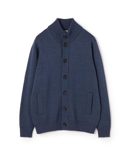 TOMORROWLAND (トゥモローランド)の「TOMORROWLAND tricot メリノウール スタンドカラーニットカーディガン(ニット/セーター・メンズ・チャコールグレー/ネイビー/ブラウン/ブルー・L/M/S)」の4枚目の写真