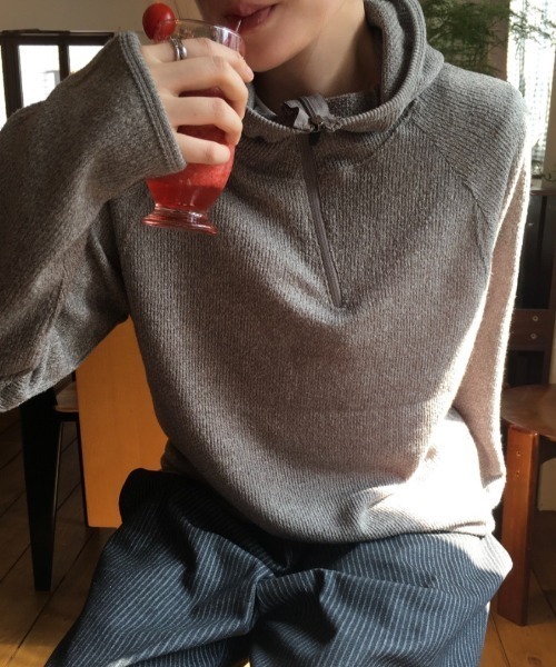 FAVORITO(ファヴォリート)の「フード付きトップス(その他トップス・レディース・グレー/ブラック/ホワイト・F)」の21枚目の写真