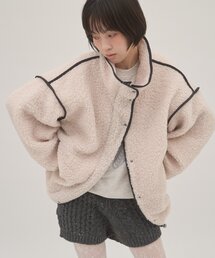 WILLOW（ウィロー）の「【willow】配色パイピングボアアウター（ブルゾン）」