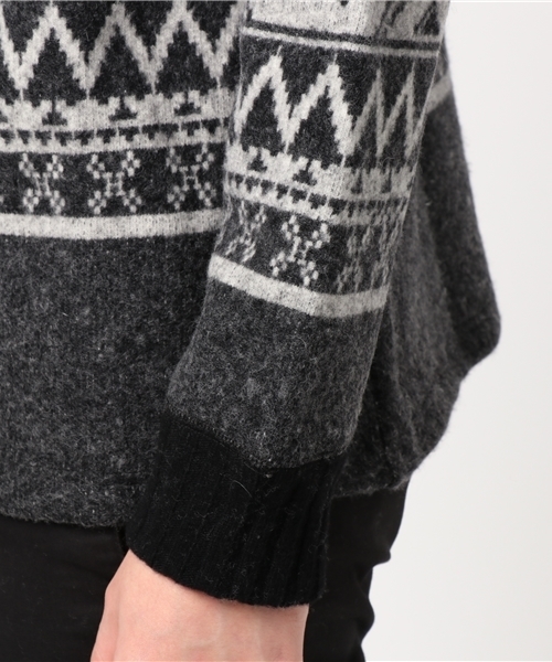 HYSTERIC GLAMOUR(ヒステリックグラマー)の「NORDIC PATTERNジャカ-ド SW(スウェット・メンズ・ホワイト系その他/グレー系その他/ブラック系その他・SMALL/MEDIUM/LARGE)」の7枚目の写真