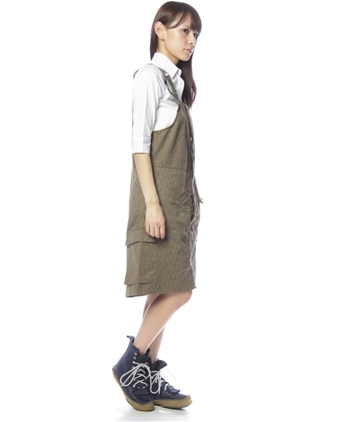 BEAMS BOY(ビームスボーイ)の「H / 東ドイツ軍 カモ ジャンパースカート(ワンピース・レディース・その他1・ONE SIZE)」の2枚目の写真