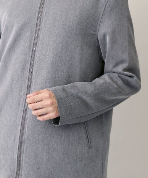 MONO-MART（モノマート）の「T/Rノーカラーブルゾン/ジャケット(MONO-MART)（ノーカラージャケット・メンズ・チャコールグレー/ブラック/ネイビー/オリーブ/ブルー系その他/ベージュ/サックスブルー/ストライプ/ブラウン系その他・M/XL/L）」の20枚目の写真