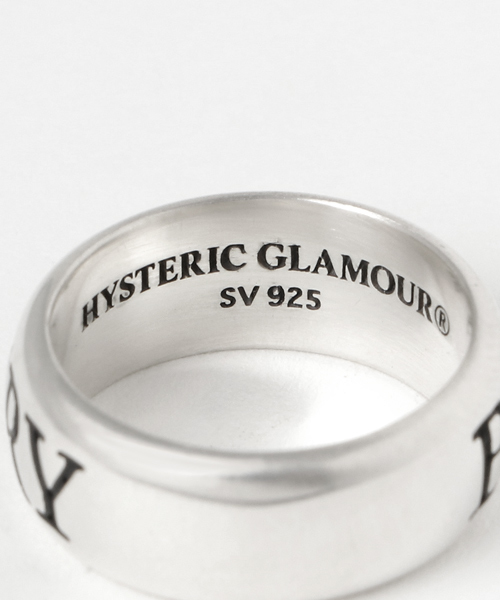 HYSTERIC GLAMOUR BEAT POETRY リング HYSTERIC GLAMOUR（ヒステリックグラマー）の「BEAT POETRY ロゴ