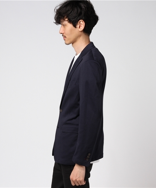 CROWDED CLOSET(クラウデッドクローゼット)の「コットンモクロディージャージジャケット(スーツジャケット・メンズ・グレー/ネイビー・S/L/M)」の9枚目の写真