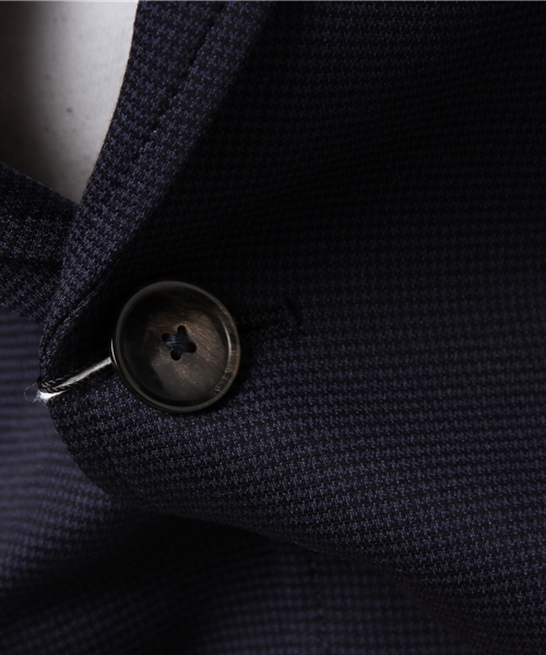 CROWDED CLOSET(クラウデッドクローゼット)の「コットンモクロディージャージジャケット(スーツジャケット・メンズ・グレー/ネイビー・S/L/M)」の8枚目の写真