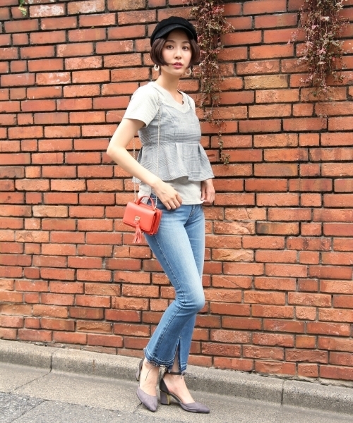 Andemiu（アンデミュウ）の「ブーツカットデニムパンツ769064（デニムパンツ・レディース・インディゴブルー/ライトブルー・MEDIUM/SMALL/X-SMALL）」の5枚目の写真