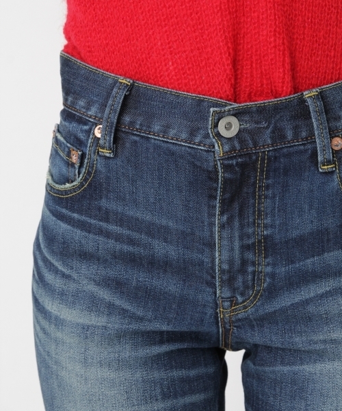 Andemiu（アンデミュウ）の「ブーツカットデニムパンツ769064（デニムパンツ・レディース・インディゴブルー/ライトブルー・MEDIUM/SMALL/X-SMALL）」の13枚目の写真