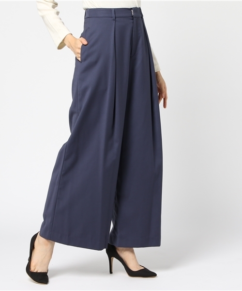 LAGUNAMOON(ラグナムーン)の「Simpleワイドパンツ(その他パンツ・レディース・ブラック/ネイビー/ベージュ・SMALL/MEDIUM)」の3枚目の写真