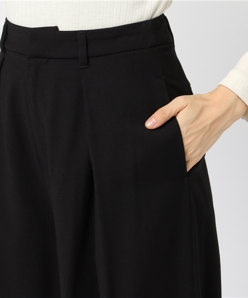 LAGUNAMOON(ラグナムーン)の「Simpleワイドパンツ(その他パンツ・レディース・ブラック/ネイビー/ベージュ・SMALL/MEDIUM)」の8枚目の写真