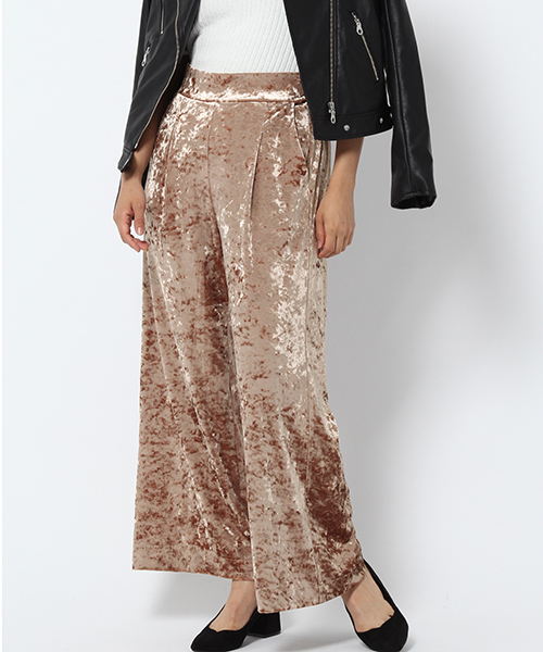 laboratory work（ラボラトリーワーク）の「クラッシュベロアフレアーパンツ（その他パンツ・レディース・ブラック/キャメル/ネイビー・MEDIUM）」の3枚目の写真