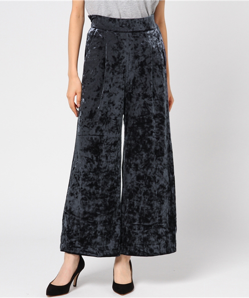 laboratory work（ラボラトリーワーク）の「クラッシュベロアフレアーパンツ（その他パンツ・レディース・ブラック/キャメル/ネイビー・MEDIUM）」の17枚目の写真