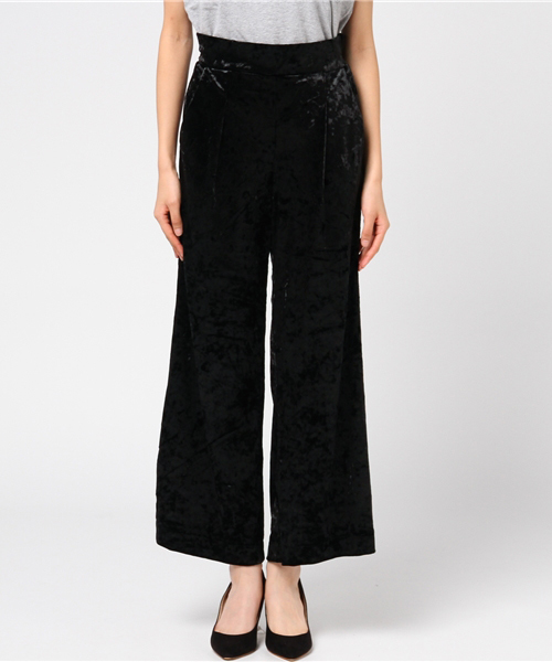 laboratory work（ラボラトリーワーク）の「クラッシュベロアフレアーパンツ（その他パンツ・レディース・ブラック/キャメル/ネイビー・MEDIUM）」の10枚目の写真