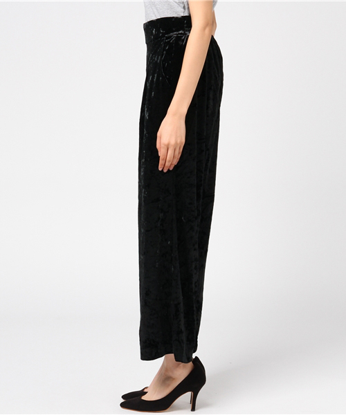 laboratory work（ラボラトリーワーク）の「クラッシュベロアフレアーパンツ（その他パンツ・レディース・ブラック/キャメル/ネイビー・MEDIUM）」の9枚目の写真