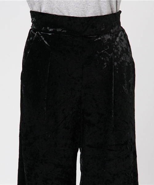 laboratory work（ラボラトリーワーク）の「クラッシュベロアフレアーパンツ（その他パンツ・レディース・ブラック/キャメル/ネイビー・MEDIUM）」の8枚目の写真