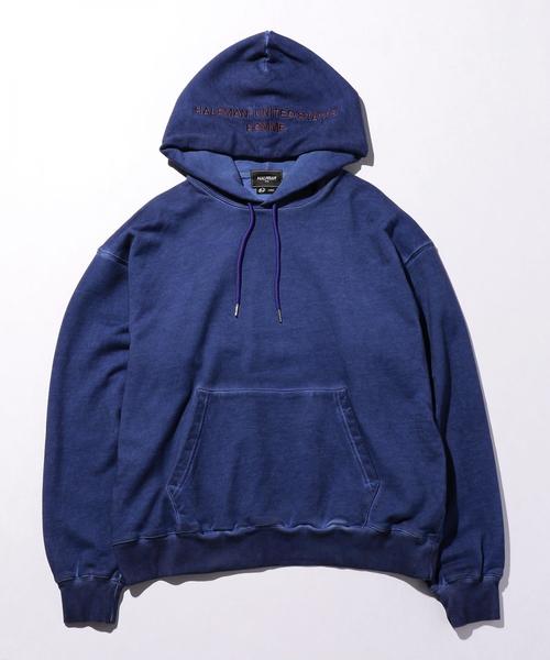 HALFMAN（ハーフマン）の「＜HALFMAN＞ PIG HOODIE/パーカ ◆（パーカー・メンズ・パープル/オリーブ・MEDIUM/LARGE）」の2枚目の写真