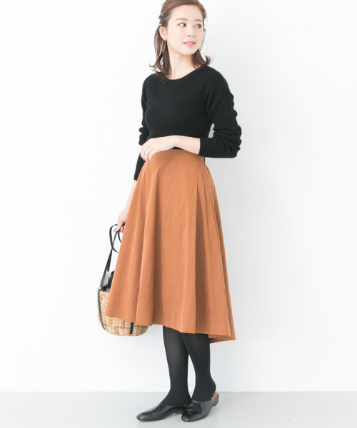 URBAN RESEARCH（アーバンリサーチ）の「カシミヤ混クルーネックリブニット（ニット/セーター・レディース・ブラック/オフホワイト/ピンク/イエロー・FREE）」の6枚目の写真