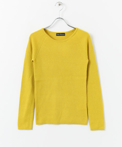 URBAN RESEARCH（アーバンリサーチ）の「カシミヤ混クルーネックリブニット（ニット/セーター・レディース・ブラック/オフホワイト/ピンク/イエロー・FREE）」の14枚目の写真