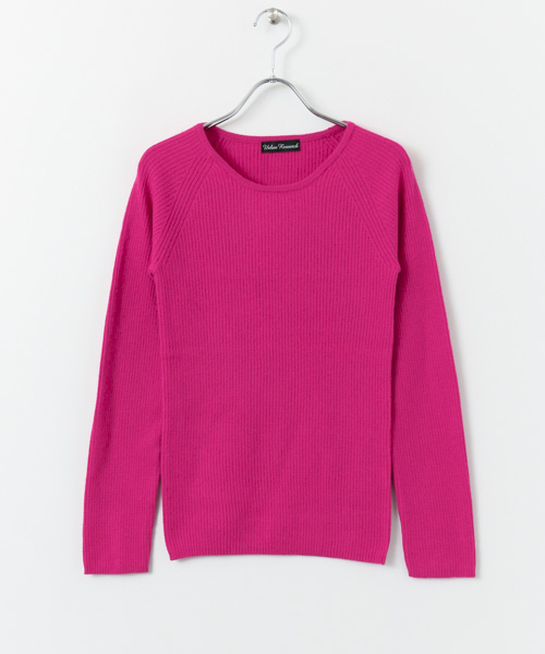 URBAN RESEARCH（アーバンリサーチ）の「カシミヤ混クルーネックリブニット（ニット/セーター・レディース・ブラック/オフホワイト/ピンク/イエロー・FREE）」の15枚目の写真