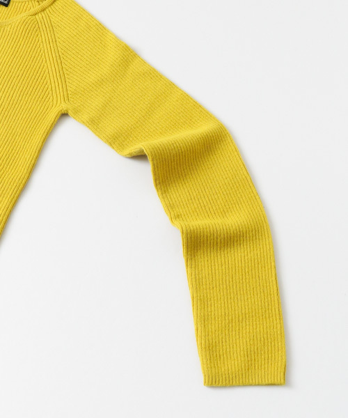 URBAN RESEARCH（アーバンリサーチ）の「カシミヤ混クルーネックリブニット（ニット/セーター・レディース・ブラック/オフホワイト/ピンク/イエロー・FREE）」の17枚目の写真