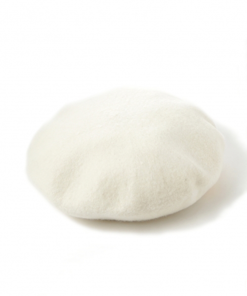 repipi armario（レピピ アルマリオ）の「シシュウウールベレー２（ハンチング/ベレー帽・キッズ・ホワイト/ライトブルー/ネイビー/グレー/ライトピンク・FREE）」の2枚目の写真