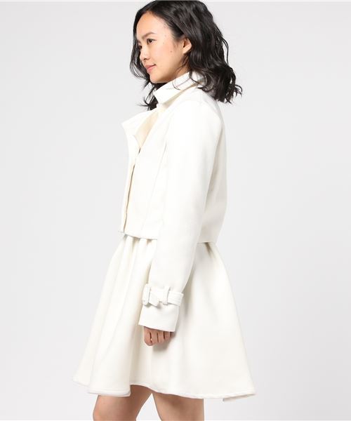 GeeRA(ジーラ)の「ショートトレンチコート&ワンピースセット(その他アウター・レディース・オフホワイト・SMALL/MEDIUM/LARGE)」の7枚目の写真