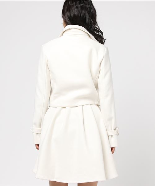GeeRA(ジーラ)の「ショートトレンチコート&ワンピースセット(その他アウター・レディース・オフホワイト・SMALL/MEDIUM/LARGE)」の2枚目の写真