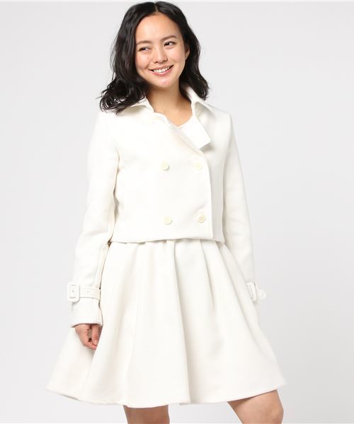 GeeRA(ジーラ)の「ショートトレンチコート&ワンピースセット(その他アウター・レディース・オフホワイト・SMALL/MEDIUM/LARGE)」の8枚目の写真