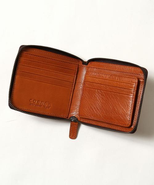 coen(コーエン)の「イタリアンレザージップウォレット(財布・メンズ・ブラック/ダークブラウン/ライトブラウン・FREE)」の12枚目の写真