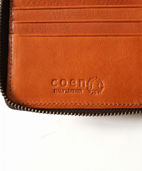 coen(コーエン)の「イタリアンレザージップウォレット(財布・メンズ・ブラック/ダークブラウン/ライトブラウン・FREE)」の13枚目の写真