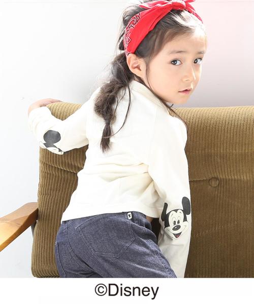 coen(コーエン)の「【coen キッズ / ジュニア】コーエン限定Disney(ディズニー)MICKEY(ミッキー)ラグランTシャツ(Tシャツ/カットソー・キッズ・オフホワイト/グレー・140/110/130/150/120/100)」の3枚目の写真