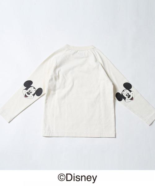 coen(コーエン)の「【coen キッズ / ジュニア】コーエン限定Disney(ディズニー)MICKEY(ミッキー)ラグランTシャツ(Tシャツ/カットソー・キッズ・オフホワイト/グレー・140/110/130/150/120/100)」の5枚目の写真
