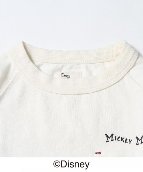 coen(コーエン)の「【coen キッズ / ジュニア】コーエン限定Disney(ディズニー)MICKEY(ミッキー)ラグランTシャツ(Tシャツ/カットソー・キッズ・オフホワイト/グレー・140/110/130/150/120/100)」の6枚目の写真