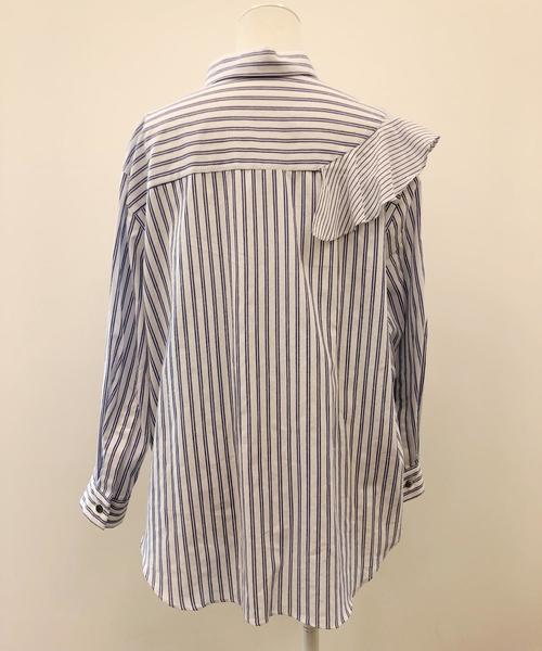 YECCA VECCA（イェッカヴェッカ）の「ストライプデザインブラウス（シャツ/ブラウス・レディース・ブルー/ピンク・FREE）」の9枚目の写真