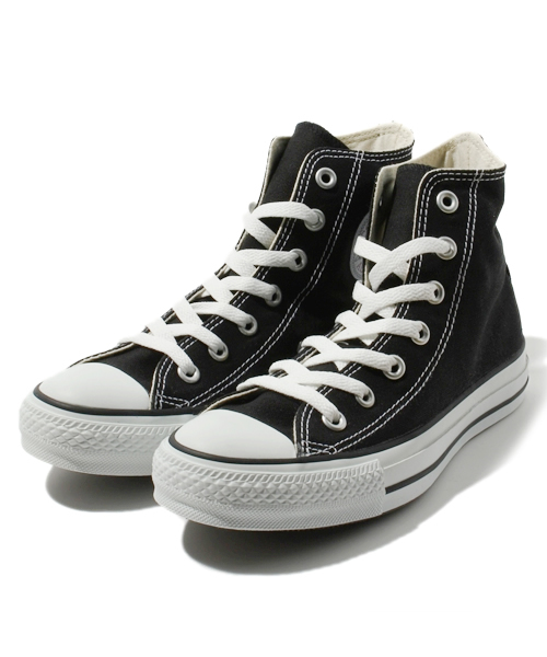 CONVERSE（コンバース）の「◆CONVERSE（コンバース） キャンバスオールスター HI（スニーカー・レディース・ブラック/アイボリー・23cm/24.5cm/25.5cm/24cm）」の2枚目の写真