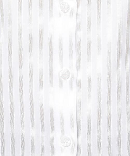 NARACAMICIE(ナラカミーチェ)の「サテンストライプ七分袖シャツ(シャツ/ブラウス・レディース・ホワイト/ネイビー・SMALL/MEDIUM/LARGE)」の20枚目の写真