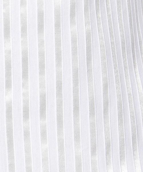 NARACAMICIE(ナラカミーチェ)の「サテンストライプ七分袖シャツ(シャツ/ブラウス・レディース・ホワイト/ネイビー・SMALL/MEDIUM/LARGE)」の19枚目の写真