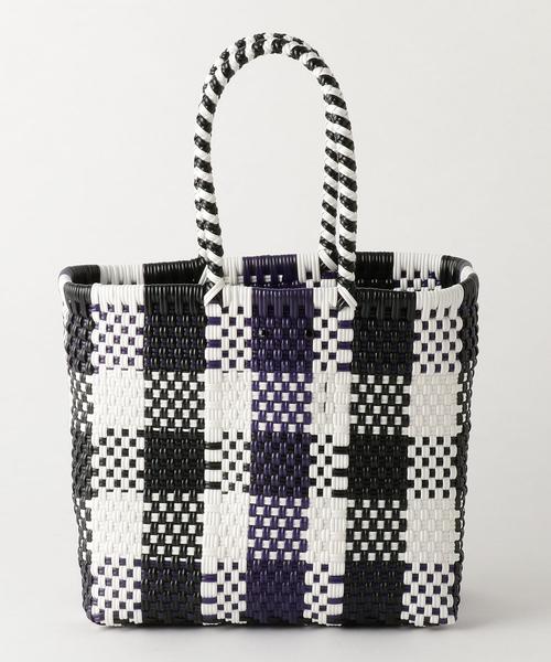 BEAUTY&YOUTH UNITED ARROWS（ビューティーアンドユースユナイテッドアローズ）の「＜DIMINUTIVO＞メルカドスクエアバッグ о（かごバッグ・レディース・イエロー/パープル・FREE）」の8枚目の写真