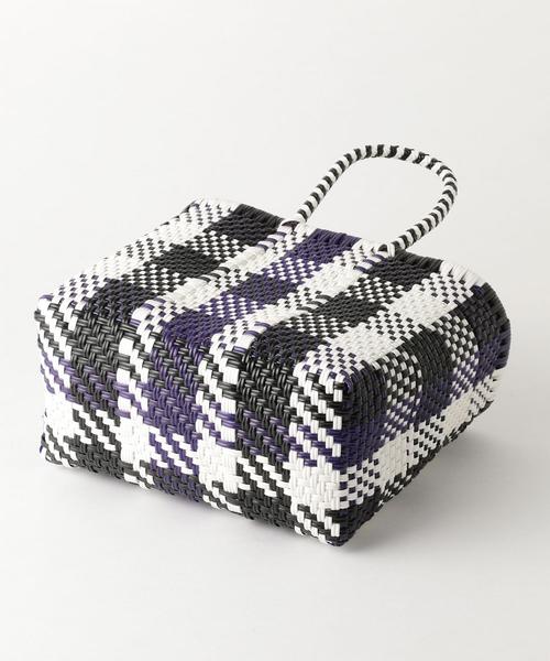 BEAUTY&YOUTH UNITED ARROWS（ビューティーアンドユースユナイテッドアローズ）の「＜DIMINUTIVO＞メルカドスクエアバッグ о（かごバッグ・レディース・イエロー/パープル・FREE）」の7枚目の写真