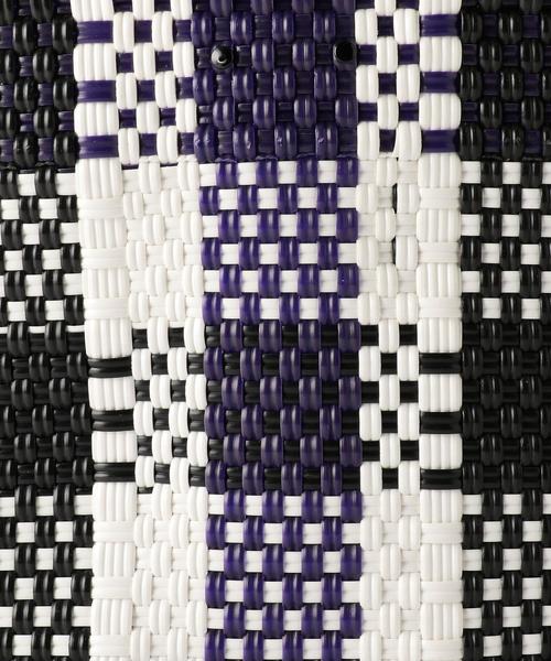 BEAUTY&YOUTH UNITED ARROWS（ビューティーアンドユースユナイテッドアローズ）の「＜DIMINUTIVO＞メルカドスクエアバッグ о（かごバッグ・レディース・イエロー/パープル・FREE）」の6枚目の写真